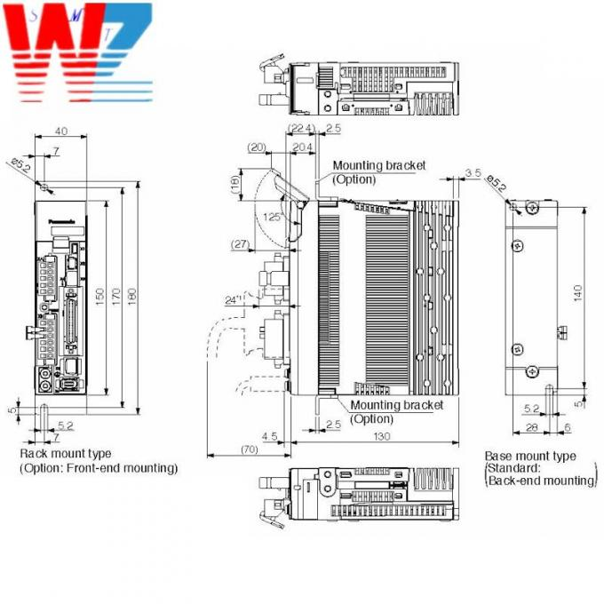 Запасные части CM202 SMT Сервопривод MUDS021A1A 2